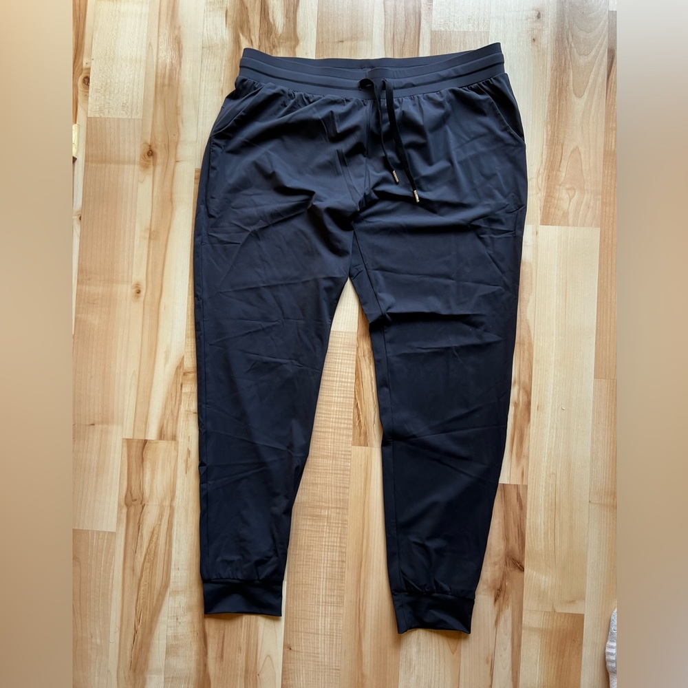 ZYIA Navy Women's Motion Track Joggers with Drawstring Waist